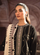 Seran Embroidered Dhanak Unstitched 3 Piece Suit - SE23TD 10 VERONICA